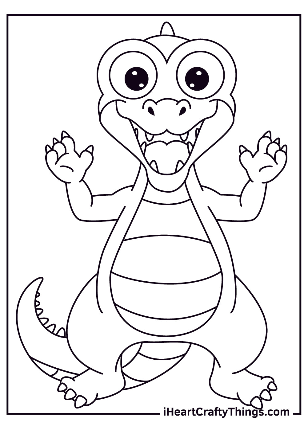 Alligators Coloring Book - 15 pages