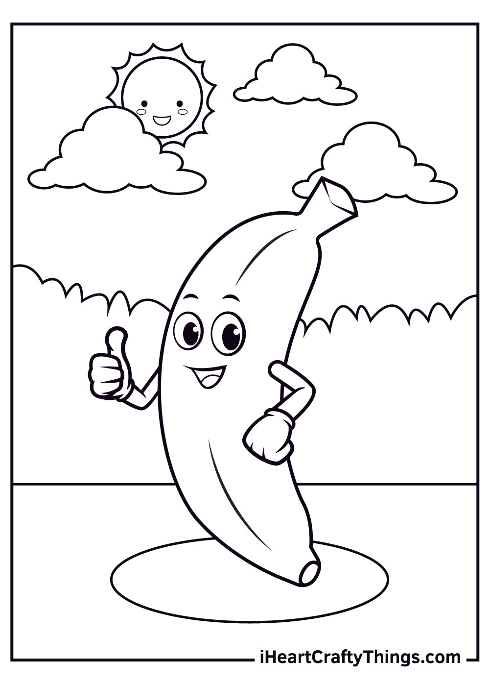 Bananas Coloring Book - 15 pages