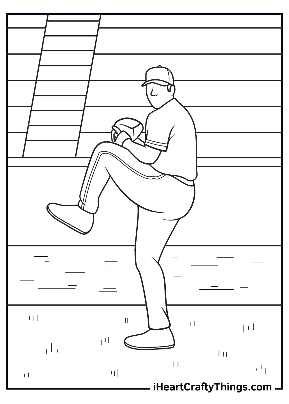 Baseball Coloring Book 15 pages I Heart Crafty Things
