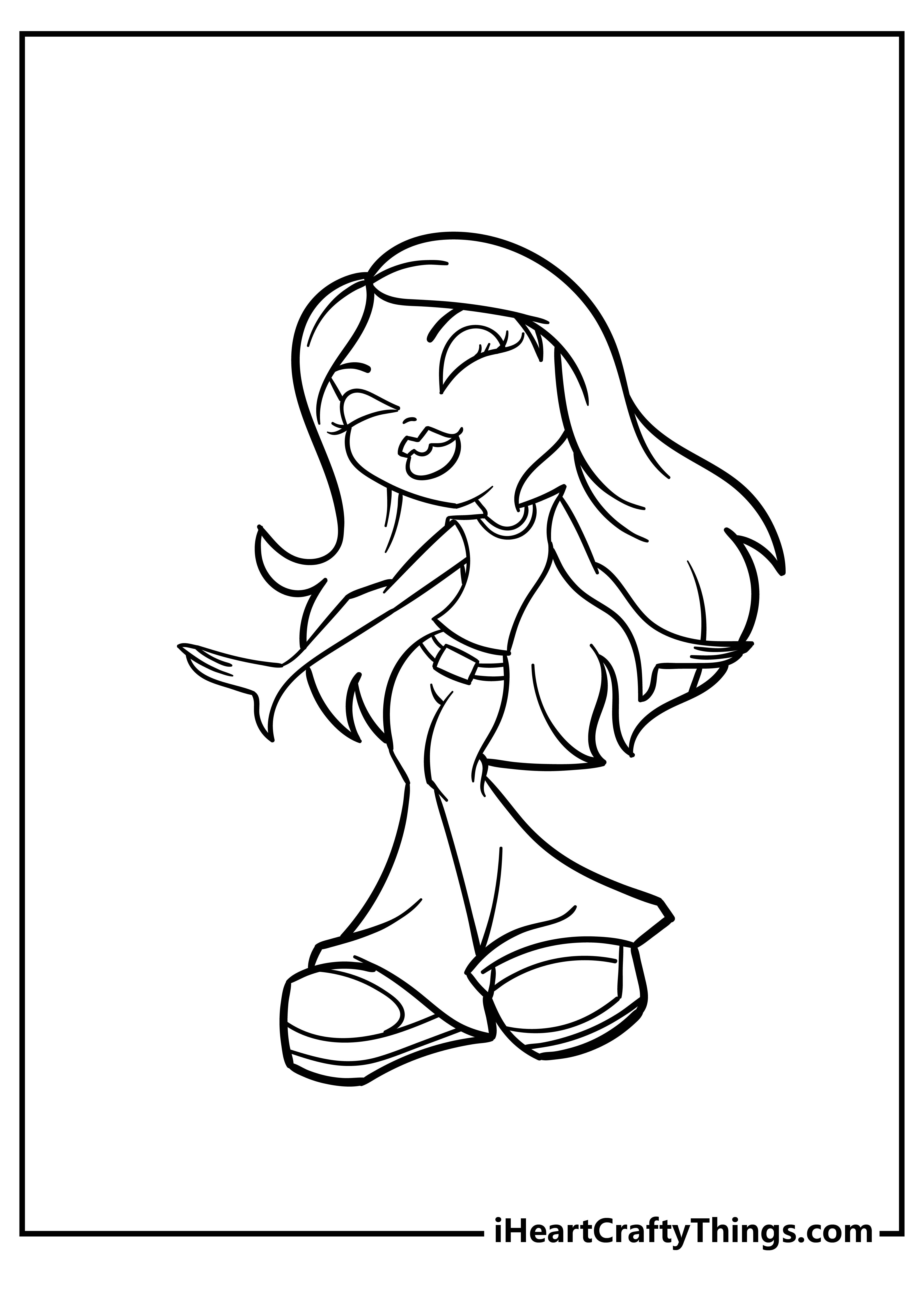 Bratz Coloring Book 20 pages I Heart Crafty Things