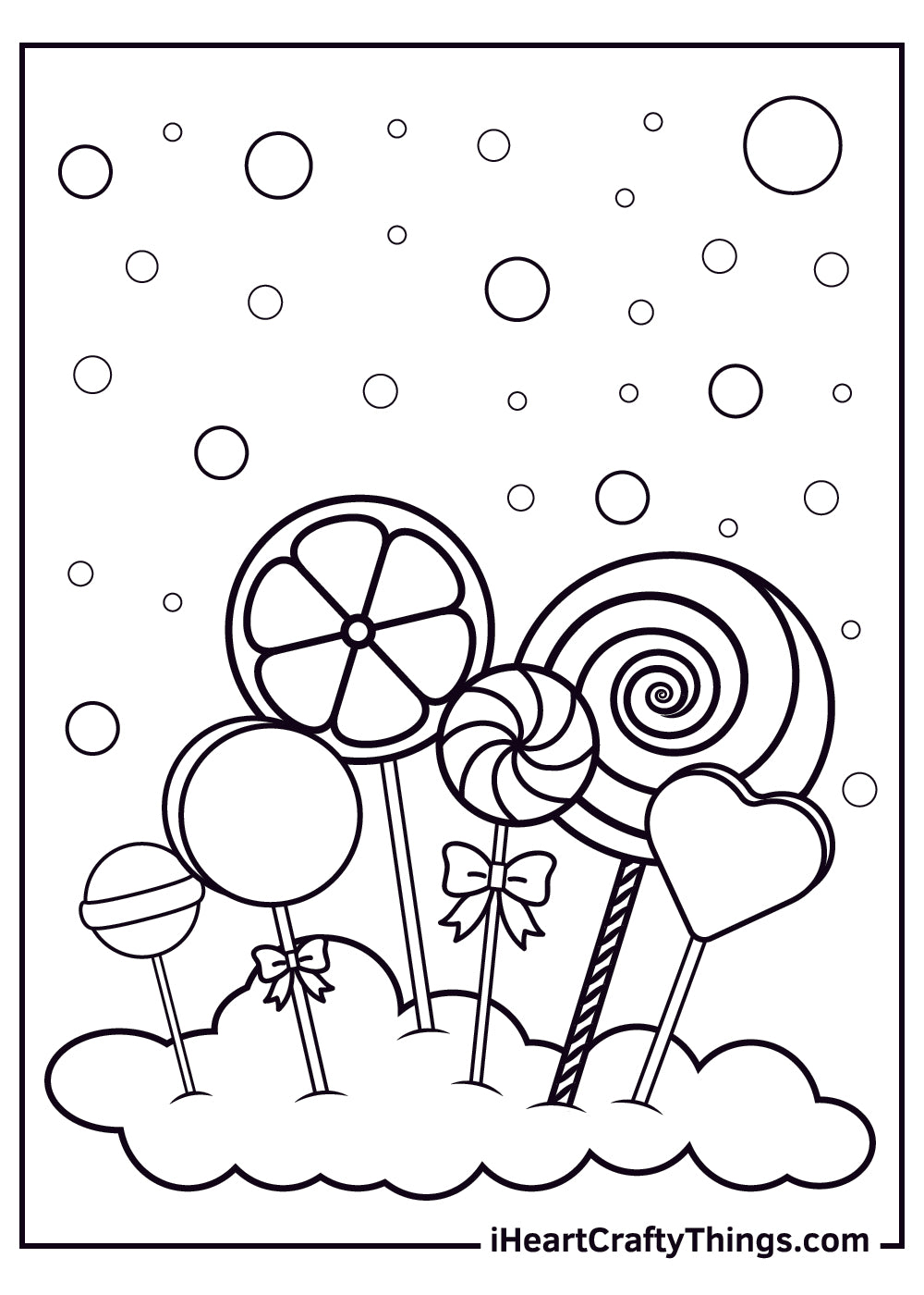 Candy Coloring Book - 15 pages