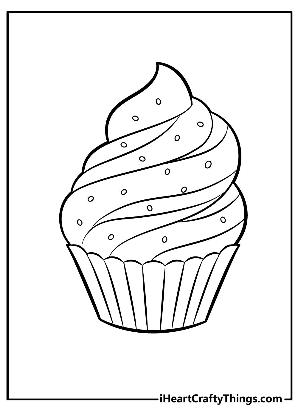Cupcake Coloring Book - 15 pages