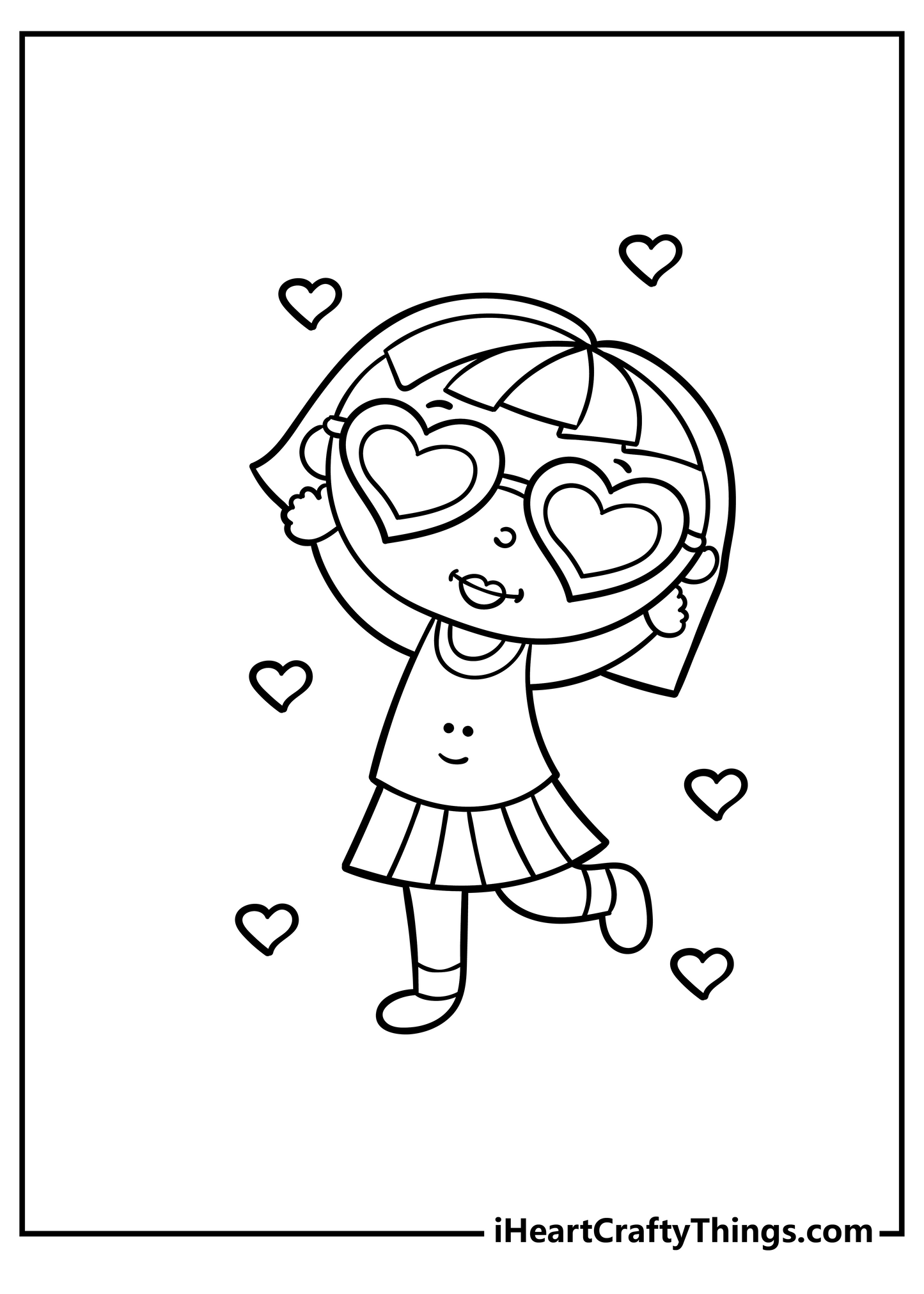 Cute Coloring Book - For Girls 15 pages