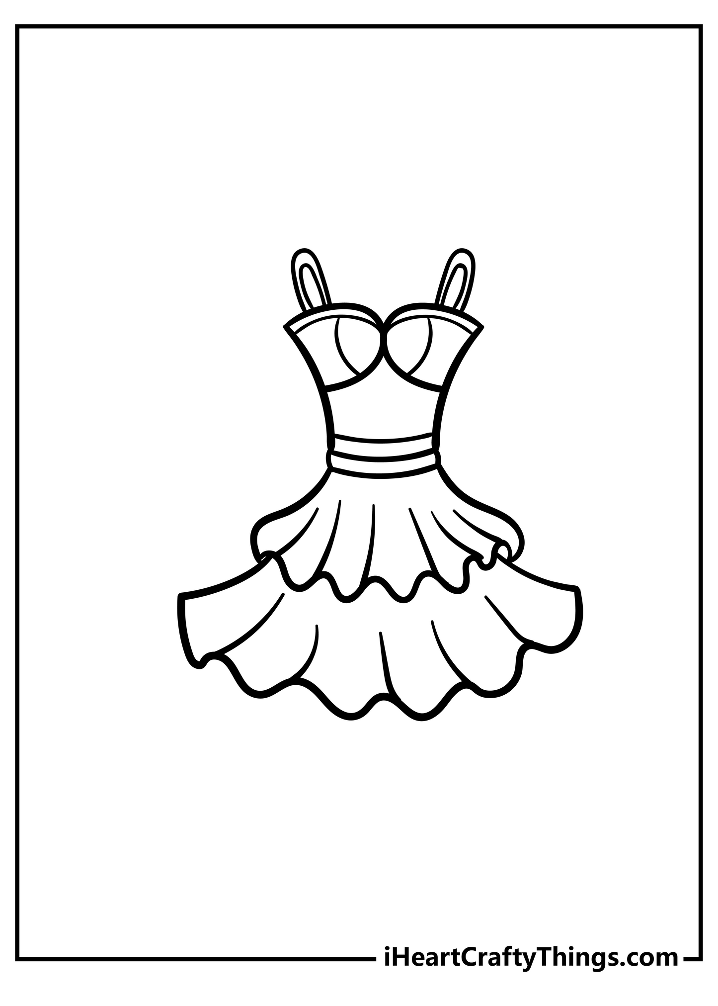 Dress Coloring Book - 30 pages