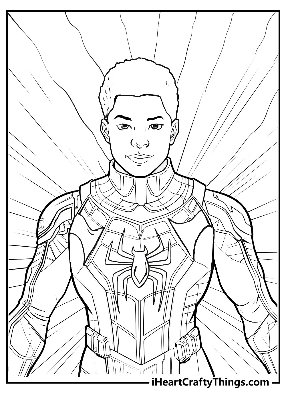 Miles Morales Coloring Book - 15 pages