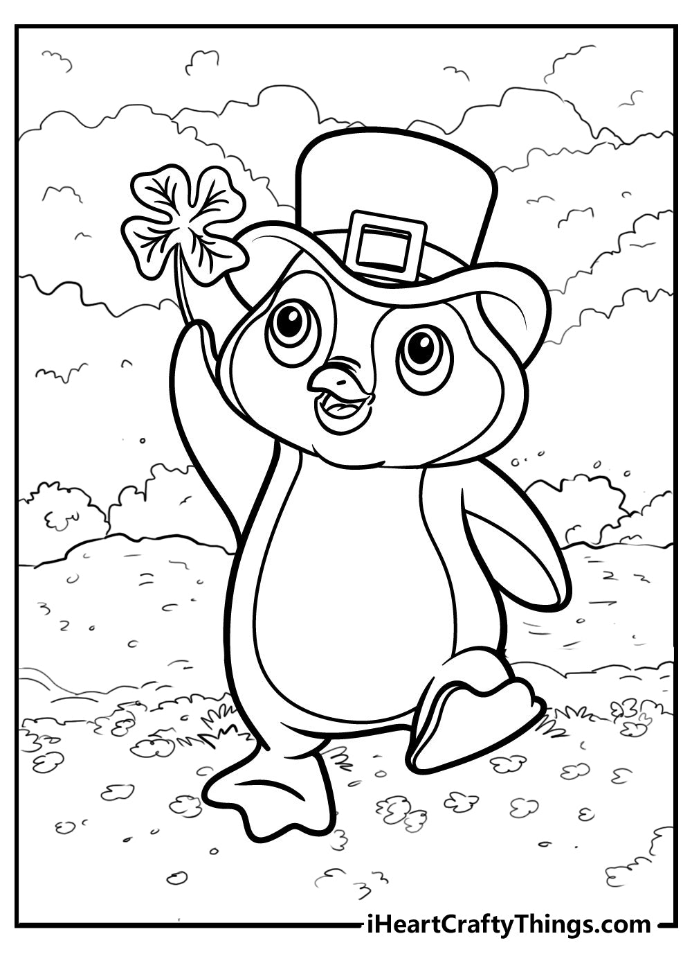 Penguin Coloring Book - 25 pages