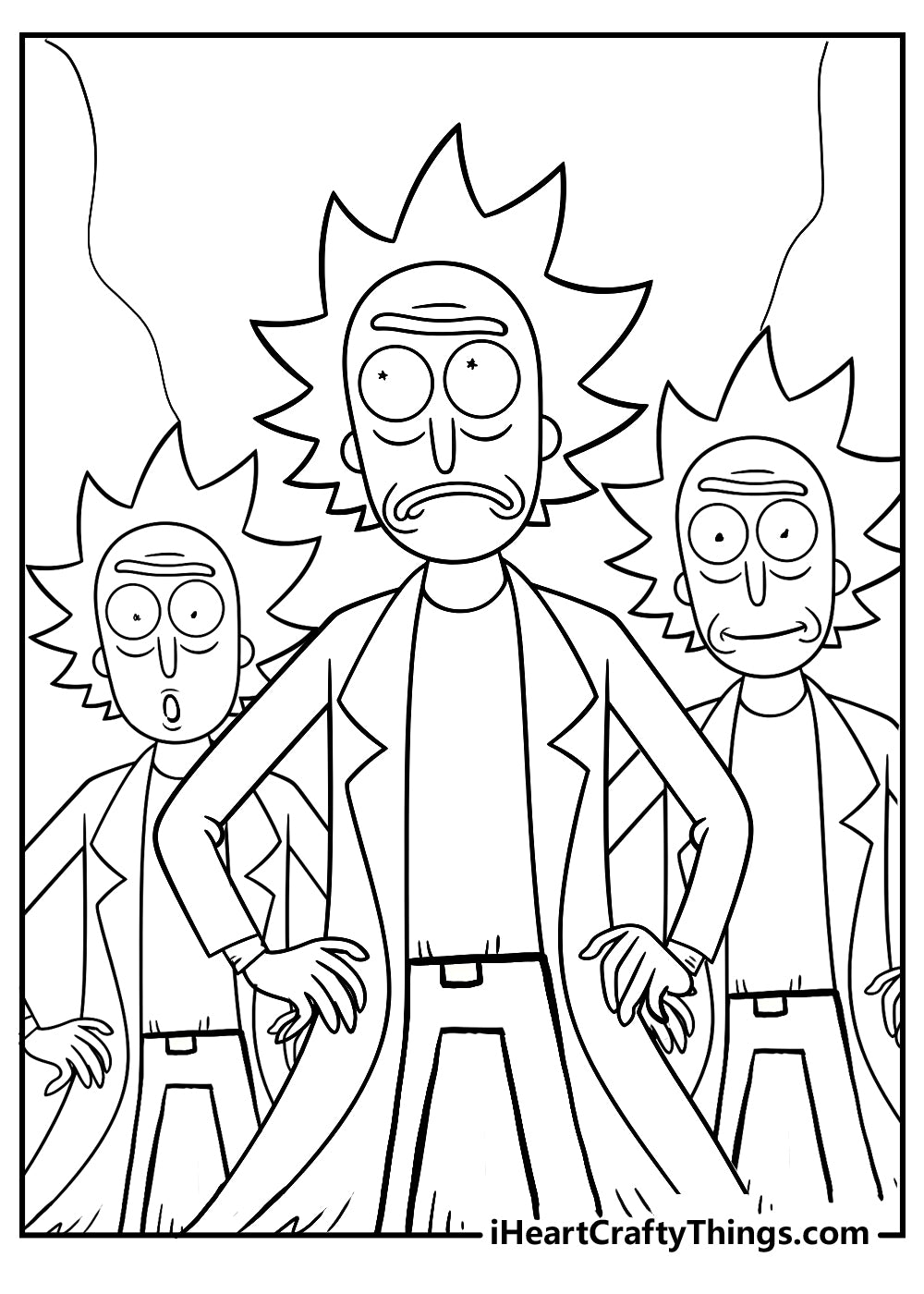 Rick And Morty Coloring Book - 15 pages