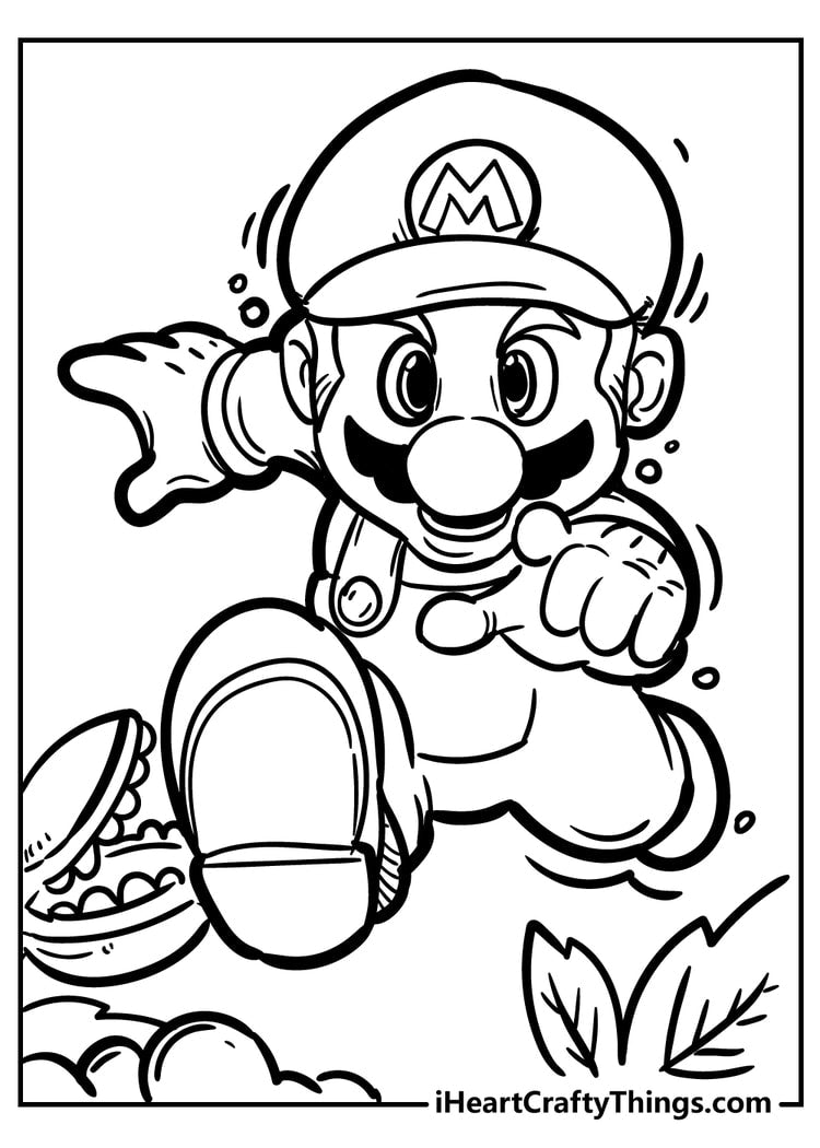 Super Mario Bros Coloring Book 45 Pages I Heart Crafty Things super-mario-bros-coloring-book-45-pages-i-heart-crafty-things
