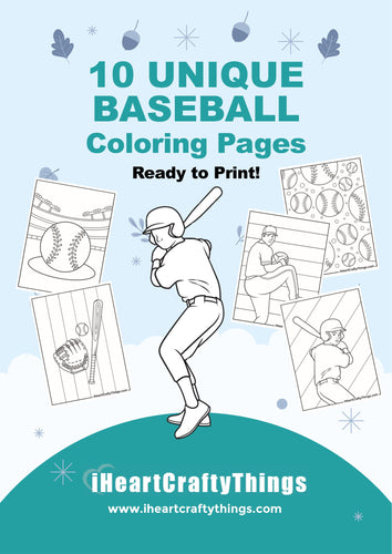10 BASEBALL COLORING PAGES