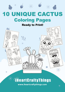 10 CACTUS COLORING PAGES