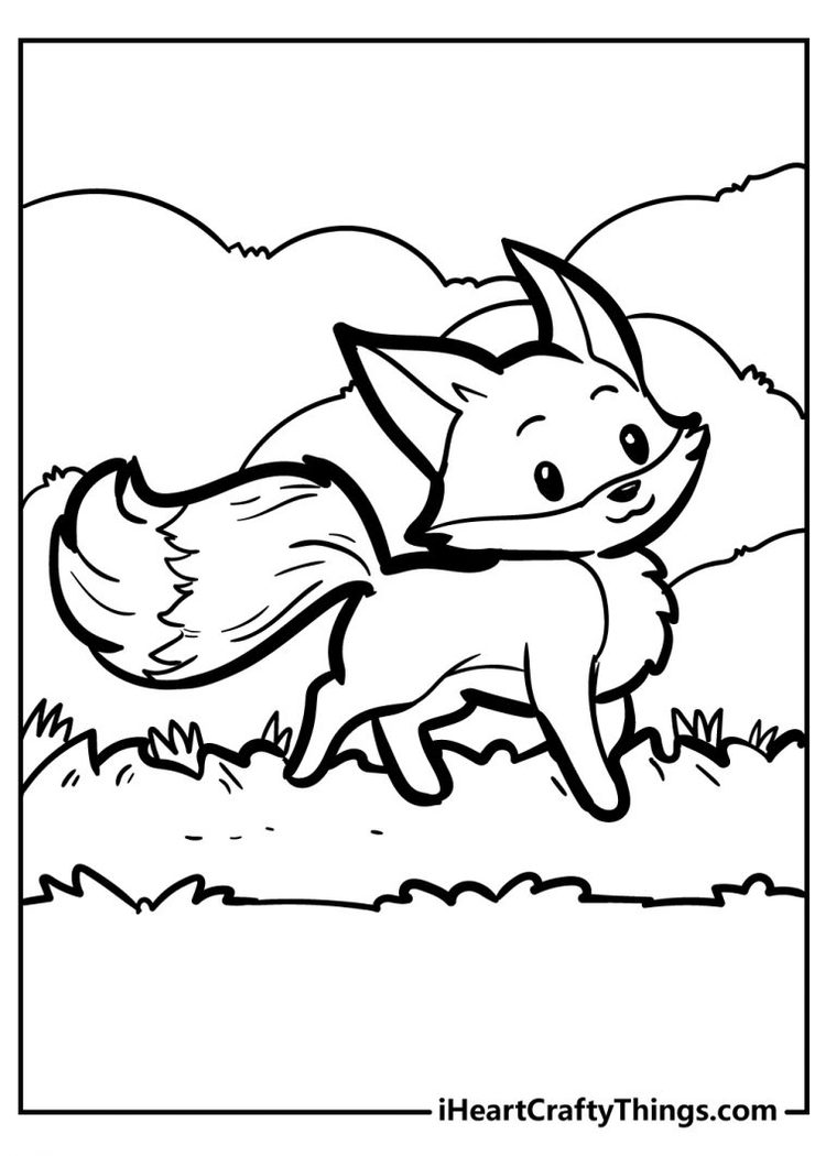 Fox Coloring Book: Fox Lover Gifts for Toddlers, Kids Ages 4-8, Girls Ages  8-12 or Adult Relaxation Cute Stress Relief Animal Birthday Co (Paperback)