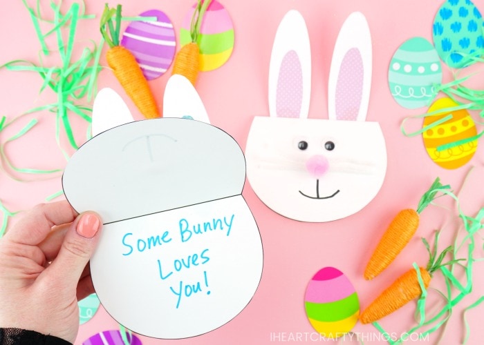 CUTE EASTER BUNNY CARD