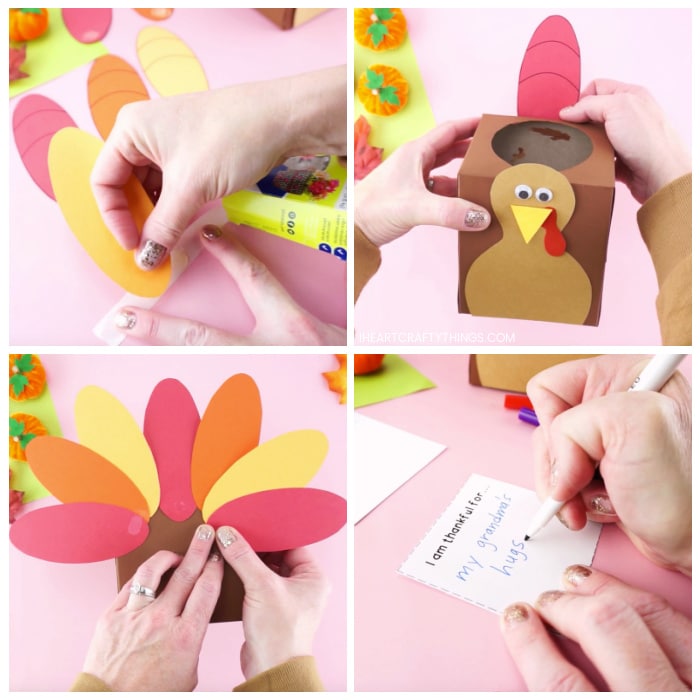 Thankful Turkey Box craft Tutorial