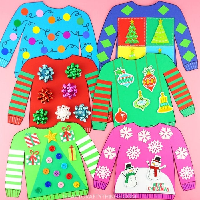 Ugly Christmas Sweater Craft – I Heart Crafty Things ugly-christmas-sweater-craft-i-heart-crafty-things