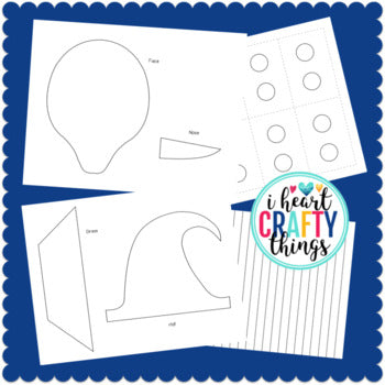 Cut and Paste Witch Halloween Craft