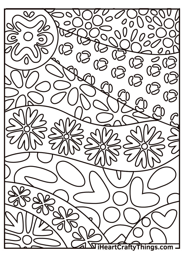 Abstract Coloring Book - 15 pages – I Heart Crafty Things