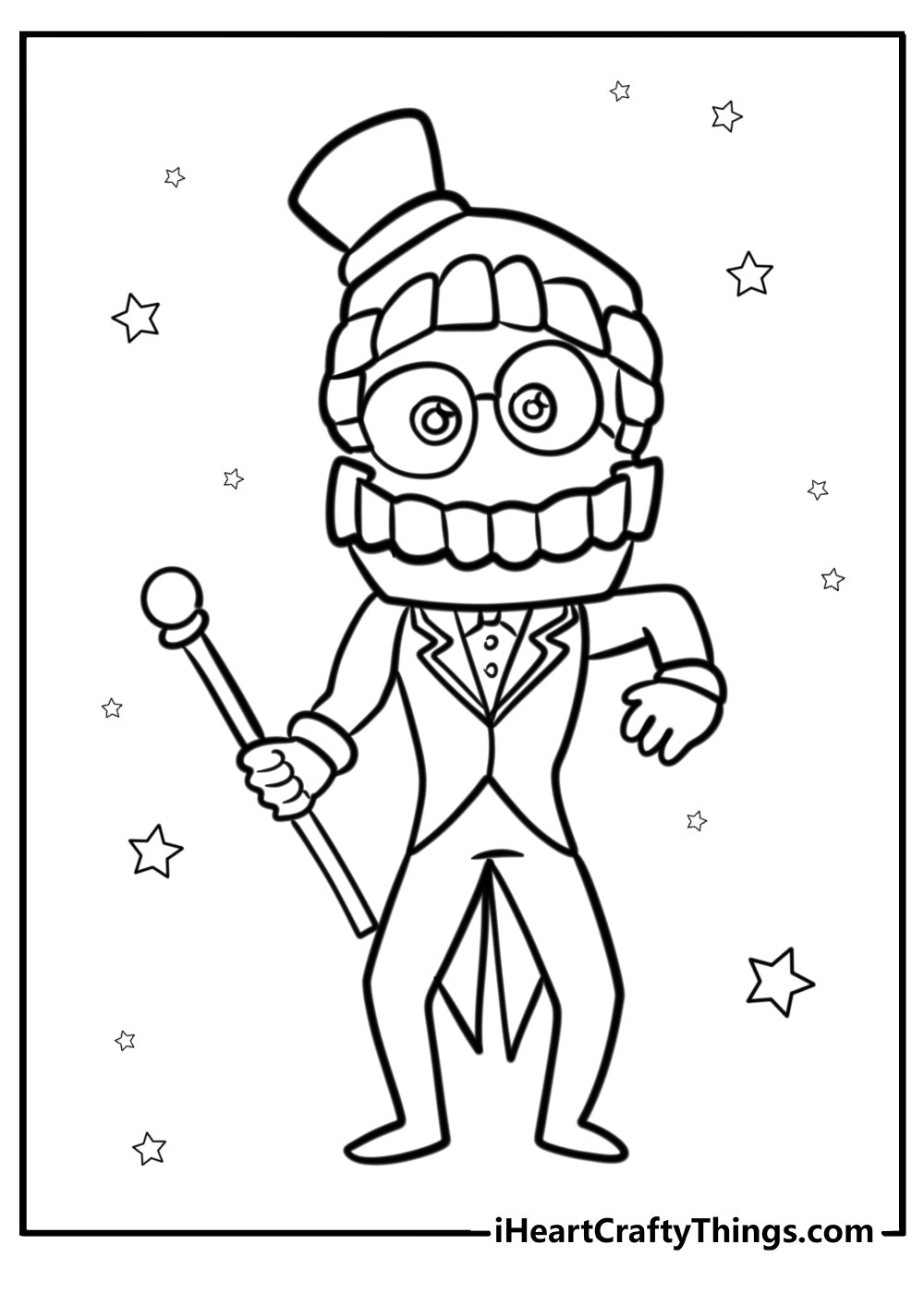 Amazing Digital Circus Coloring Book - 12 pages