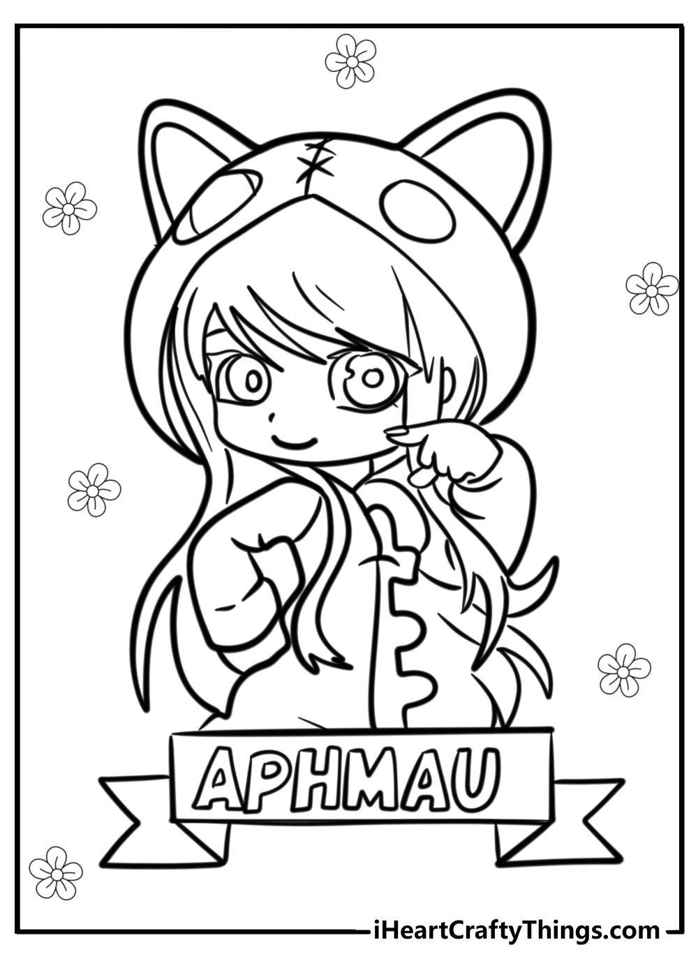 Aphmau Coloring Book - 20 pages