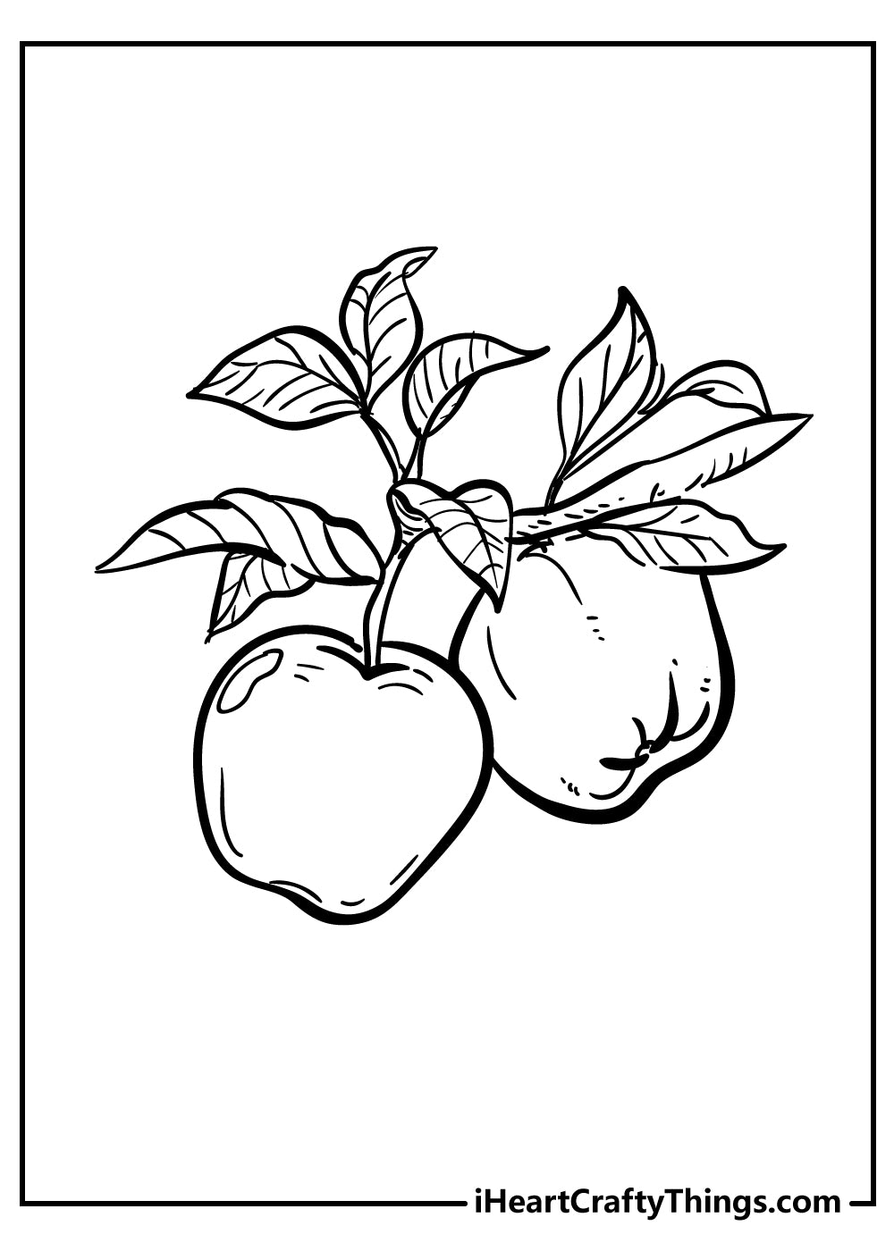 Apple Coloring Book - 15 pages