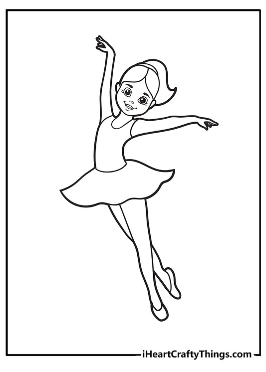 Ballerina Coloring Book - 15 pages