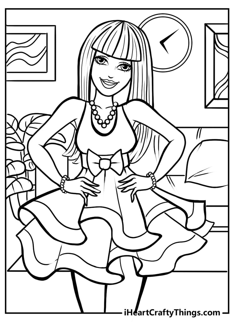 Barbie Coloring Book - 45 pages