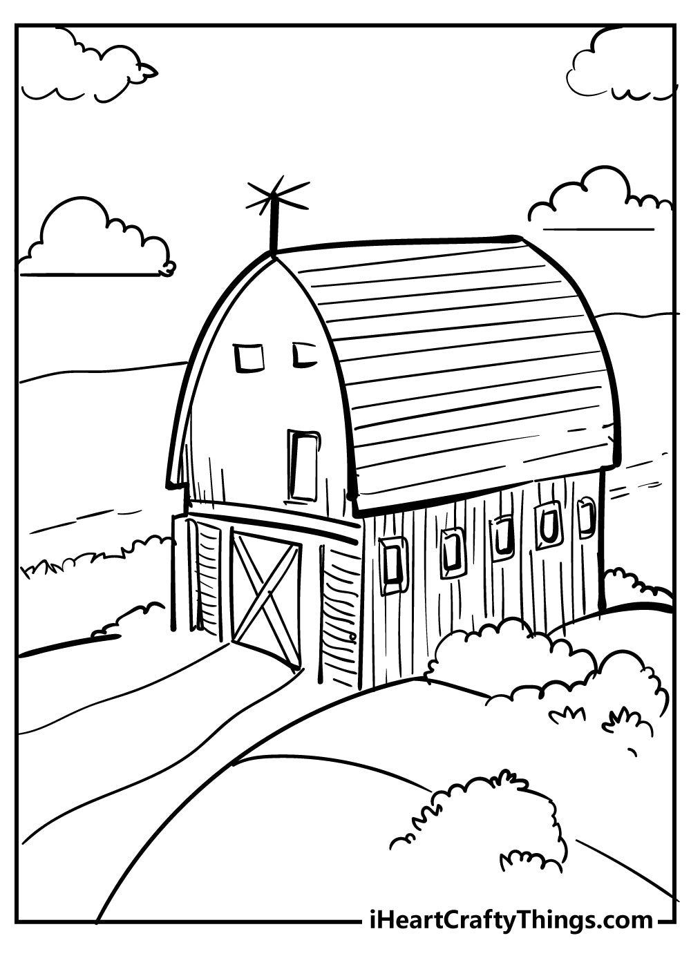 Barn Coloring Book - 15 pages