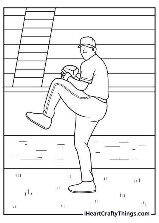 Baseball Coloring Book - 15 pages