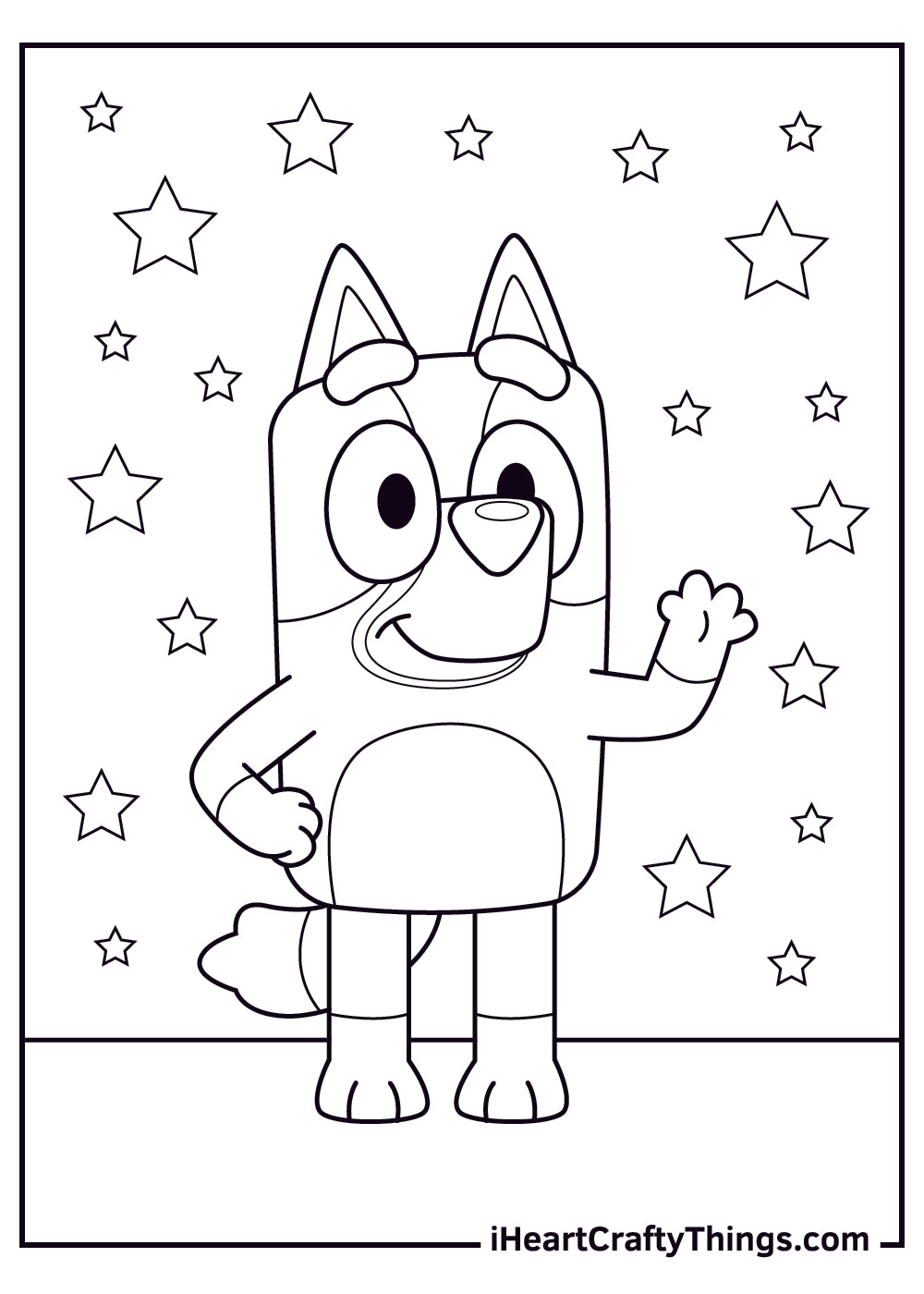 Bluey Coloring Book - 55 pages