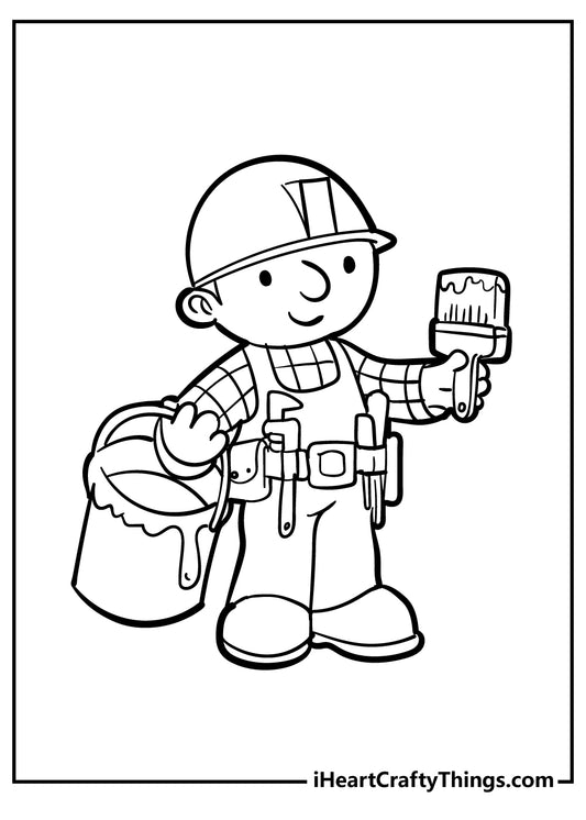 Bob The Builder Coloring Book - 15 pages