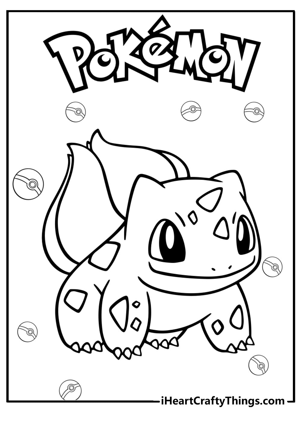 Bulbasaur Coloring Book - 30 pages