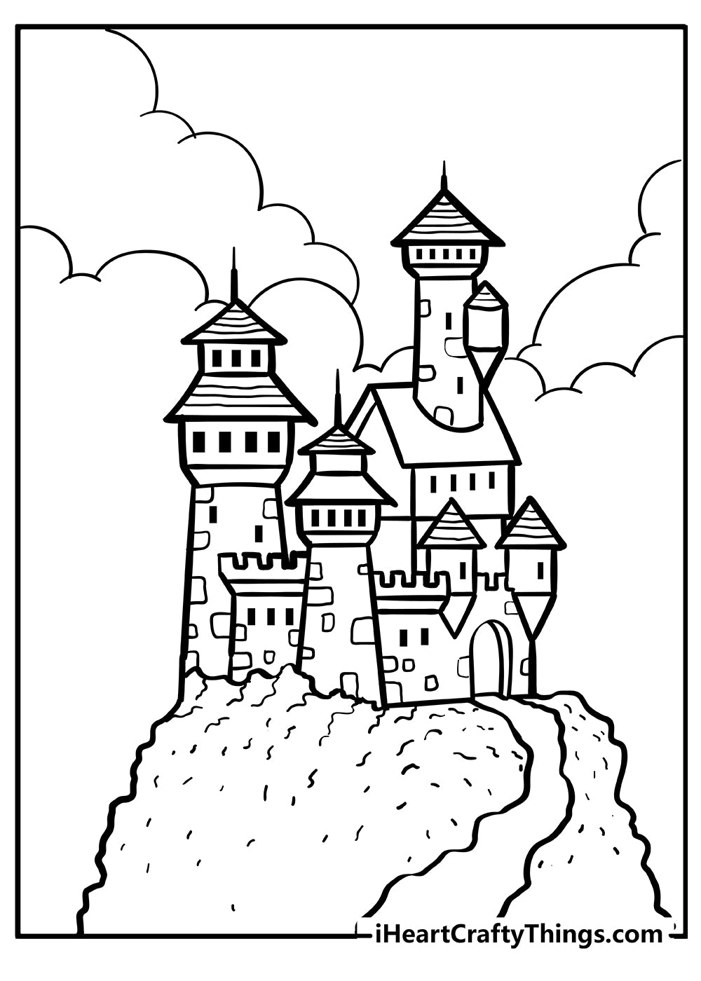 Castle Coloring Book - 15 pages