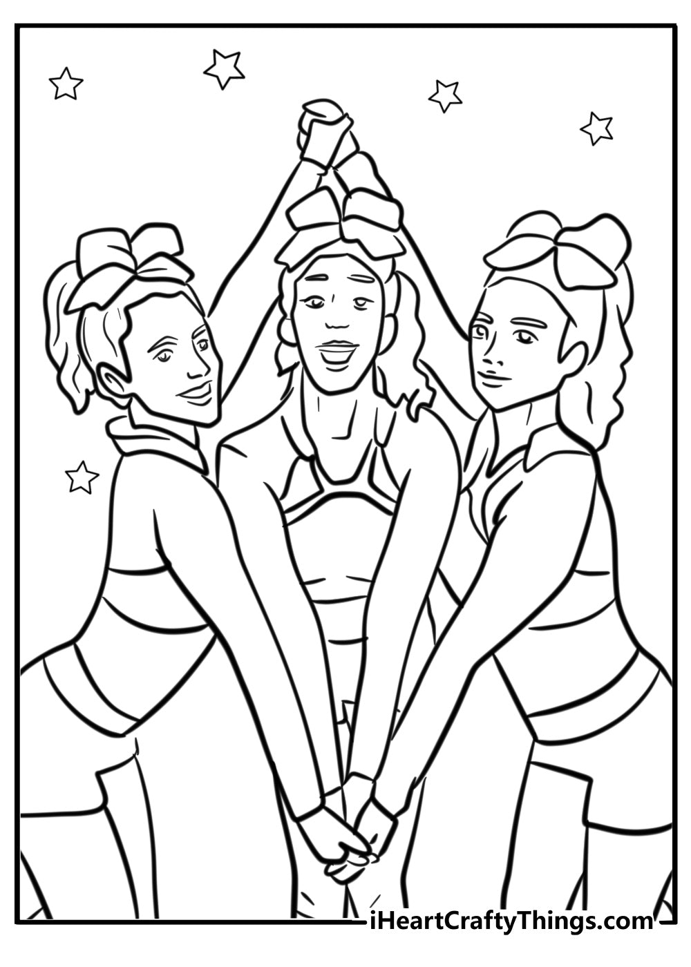 Cheerleader Coloring Book - 26 pages