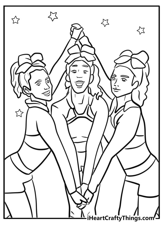 Cheerleader Coloring Book - 26 pages