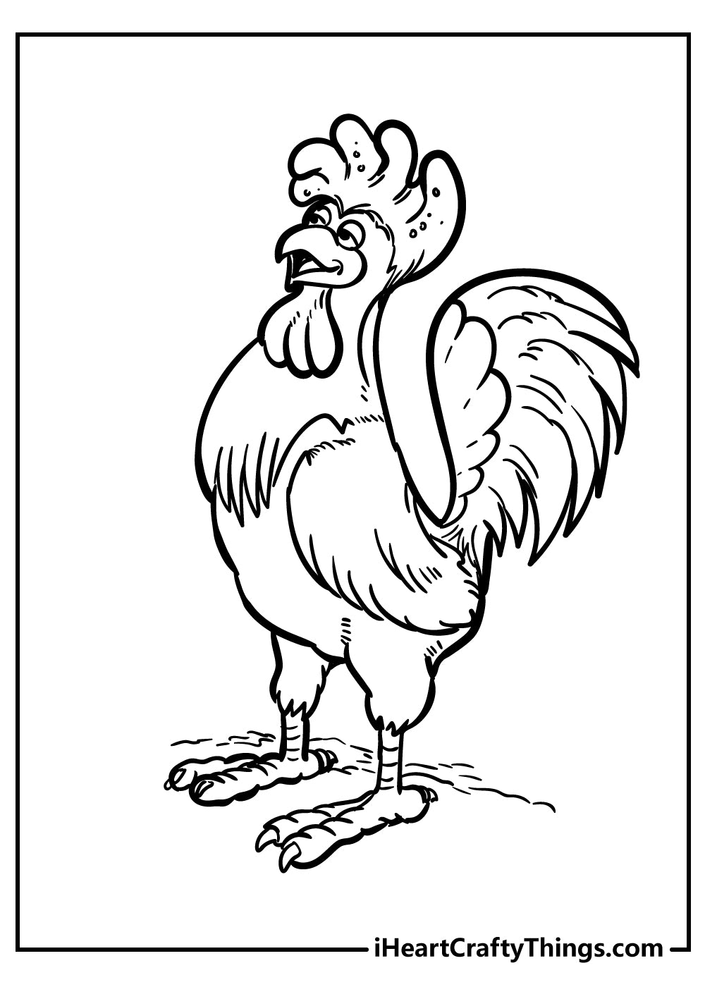 Chicken Coloring Book - 15 pages