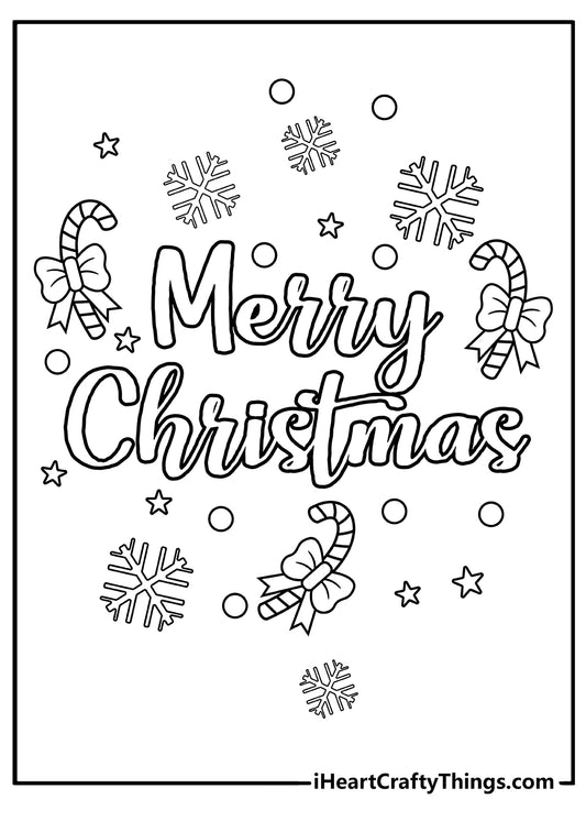 Christmas Coloring Book - 35 pages