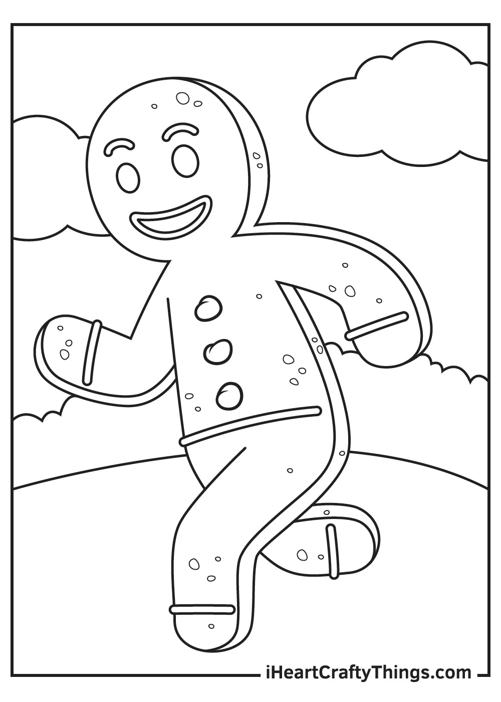 Christmas Gingerbread Coloring Book - 15 pages