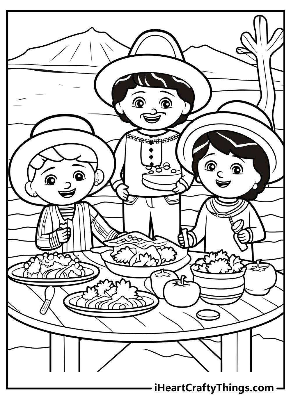 Cinco De Mayo Coloring Book - 15 pages