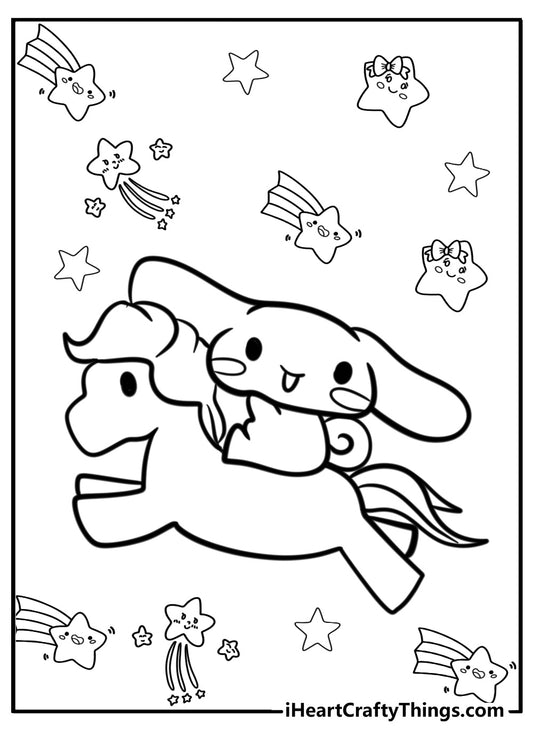 Cinnamoroll Coloring Book - 28 pages