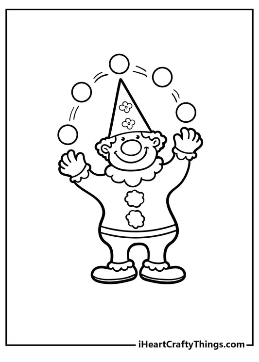 Circus Coloring Book - 25 pages