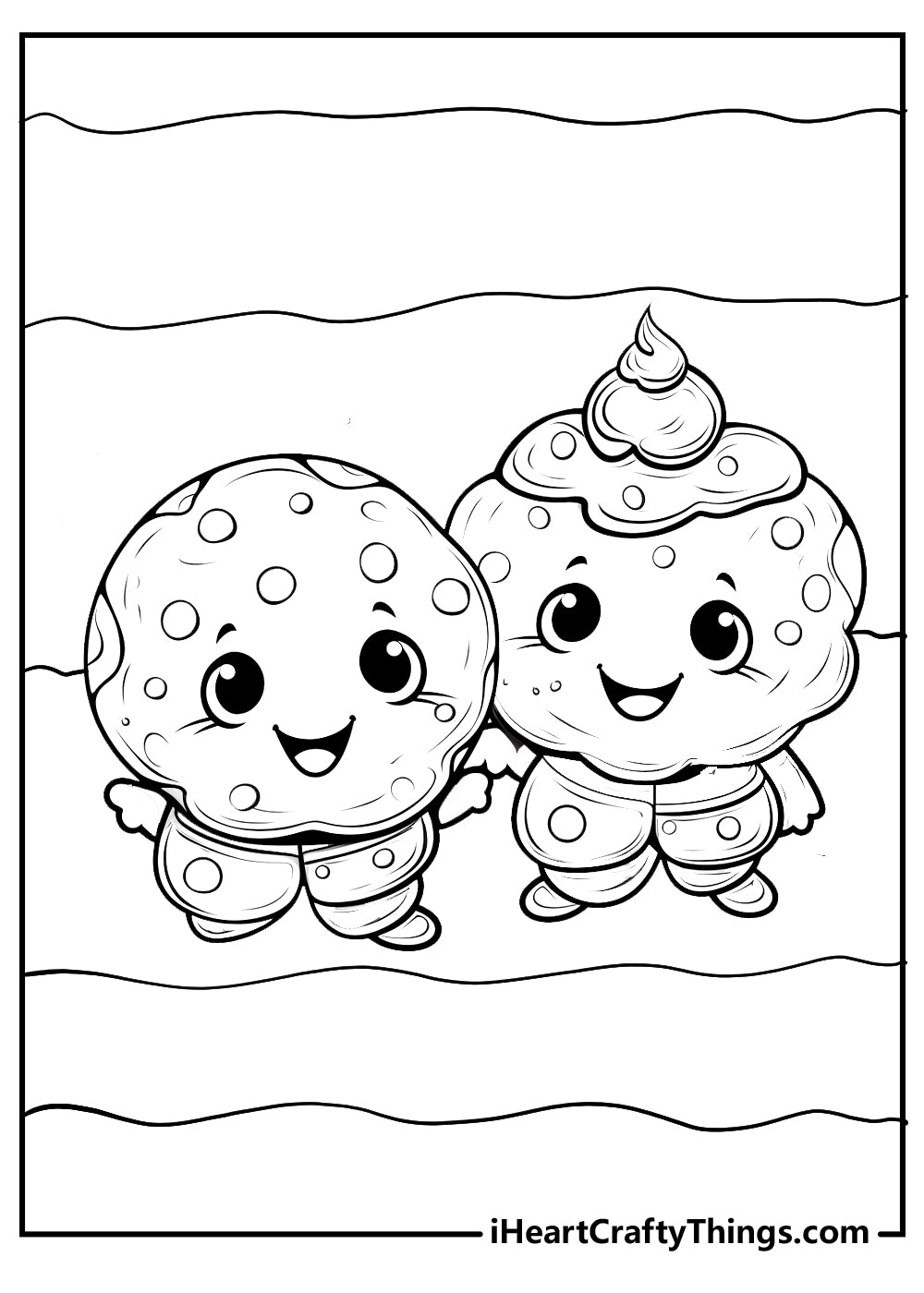 Cookies Coloring Book - 15 pages