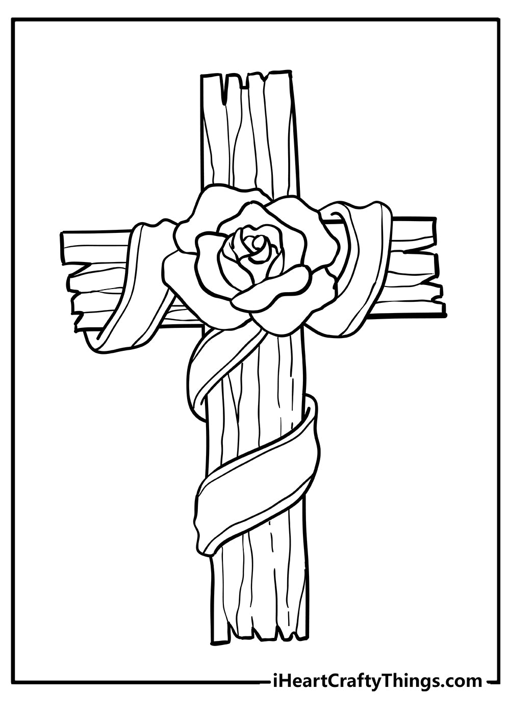 Cross Coloring Book - 15 pages