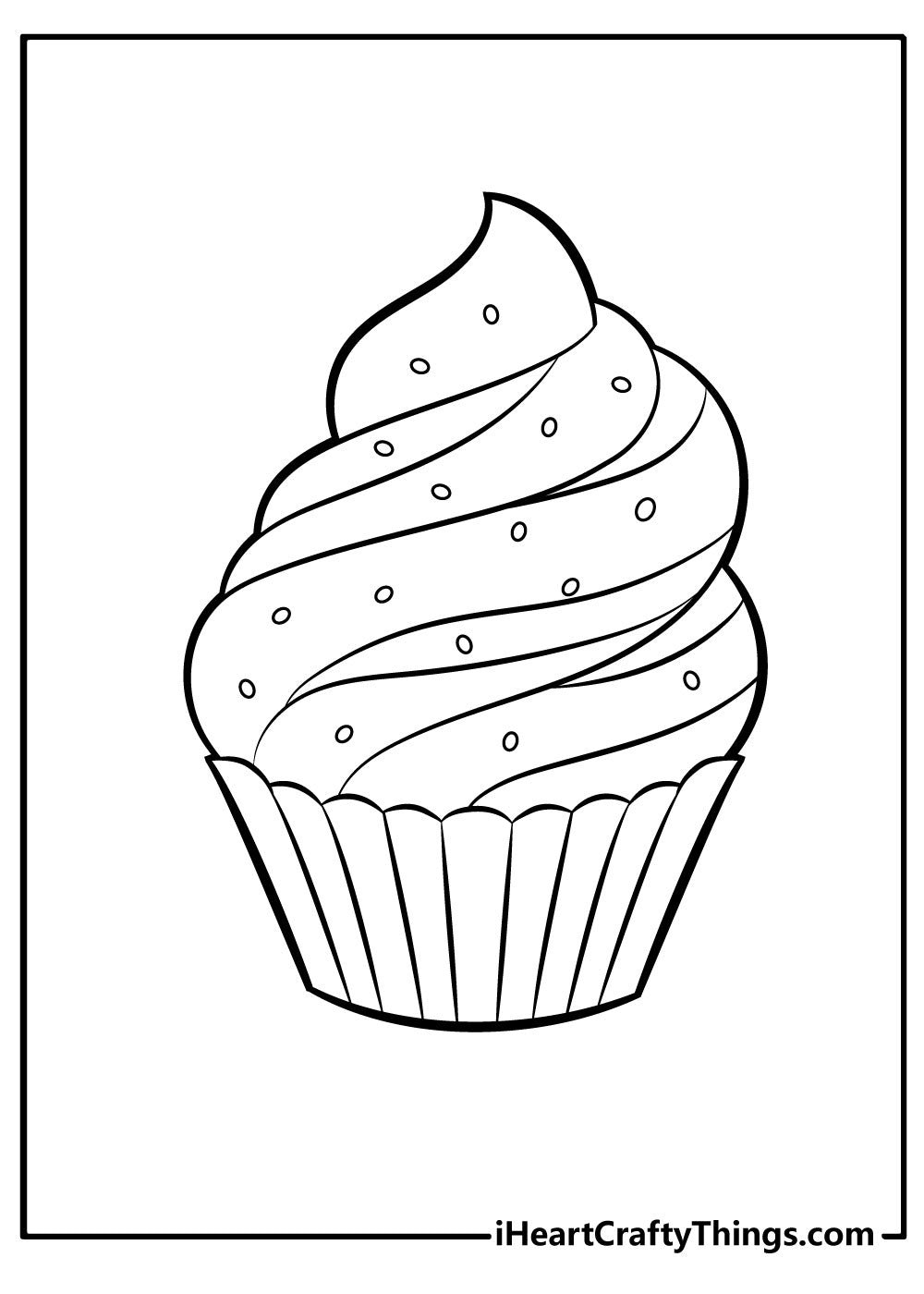 Cupcake Coloring Book - 15 pages