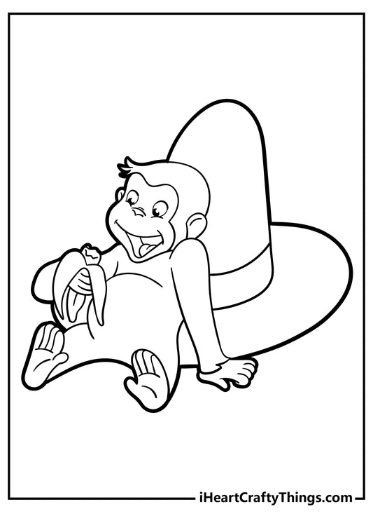 Curious George Coloring Book - 15 pages
