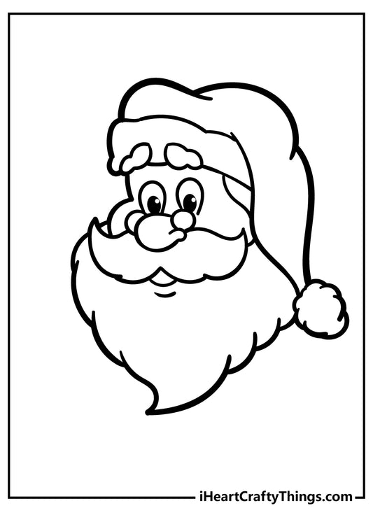 Cute Santa Christmas Coloring Book - 15 pages