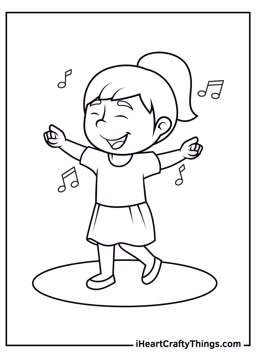 Dance Coloring Book - 15 pages