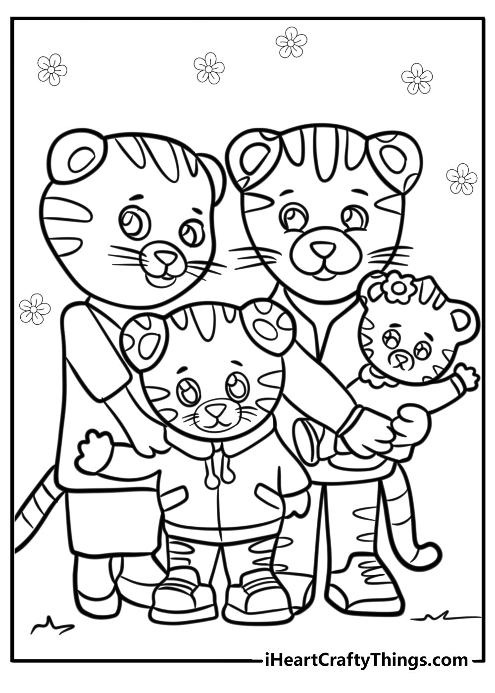 Daniel Tiger Coloring Book - 17 pages