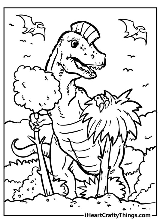 Dinosaur Coloring Book - 59 pages