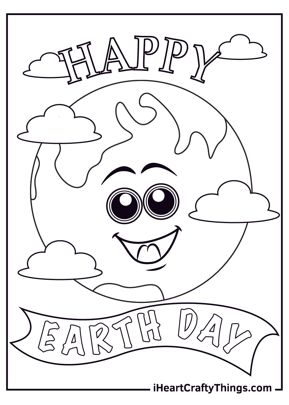 Earth Day Coloring Book - 10 pages