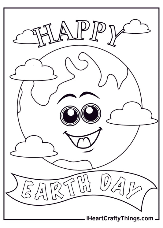 Earth Day Coloring Book - 10 pages