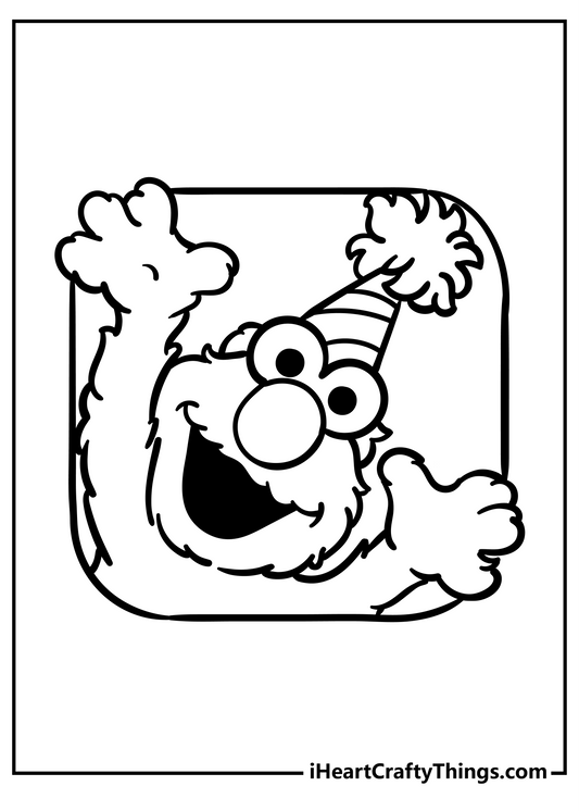 Elmo Coloring Book - 30 pages